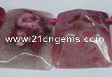 CTD663 Top drilled 25*30mm - 30*40mm freeform agate beads