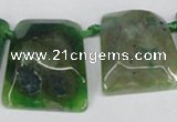 CTD664 Top drilled 25*30mm - 30*40mm freeform agate beads