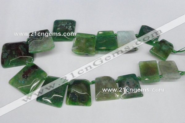 CTD664 Top drilled 25*30mm - 30*40mm freeform agate beads