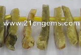 CTD670 Top drilled 10*25mm - 12*45mm wand agate gemstone beads