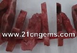 CTD671 Top drilled 10*25mm - 12*45mm wand agate gemstone beads