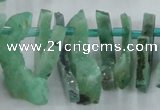 CTD673 Top drilled 10*25mm - 12*45mm wand agate gemstone beads