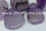 CTD687 Top drilled 18*25mm - 28*40mm freeform agate gemstone beads