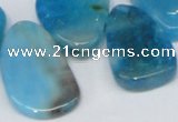 CTD689 Top drilled 18*25mm - 28*40mm freeform agate gemstone beads