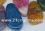 CTD690 Top drilled 18*25mm - 28*40mm freeform agate gemstone beads