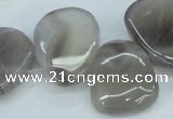 CTD695 Top drilled 18*25mm - 22*30mm freeform agate gemstone beads