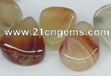 CTD696 Top drilled 18*25mm - 22*30mm freeform agate gemstone beads