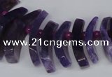 CTD712 Top drilled 12*25mm - 15*40mm wand agate gemstone beads