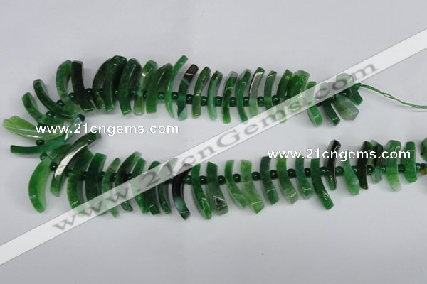 CTD713 Top drilled 12*25mm - 15*40mm wand agate gemstone beads