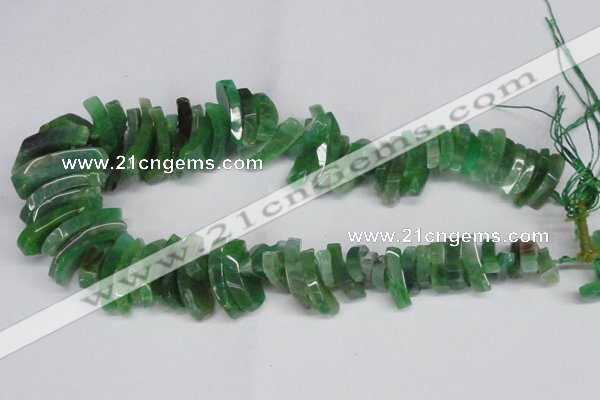 CTD721 Top drilled 12*25mm - 14*40mm wand agate gemstone beads