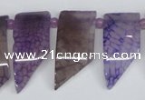 CTD732 Top drilled 15*20mm - 15*40mm wand agate gemstone beads