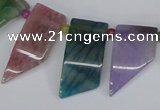 CTD738 Top drilled 15*20mm - 15*40mm wand agate gemstone beads