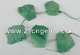 CTD763 Top drilled 25*30mm - 30*35mm freeform agate beads