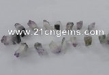 CTD797 Top drilled 18*20mm - 25*40mm freeform amethyst gemstone beads