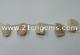 CTD801 Top drilled 20*30mm - 25*35mm freeform agate beads