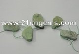 CTD802 Top drilled 20*30mm - 25*35mm freeform agate beads