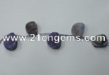 CTD803 Top drilled 20*30mm - 25*35mm freeform agate beads