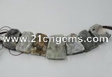 CTD822 Top drilled 20*30mm - 35*45mm trapezoid agate beads