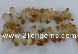 CTD840 Top drilled 10*20mm - 15*30mm nuggets citrine gemstone beads