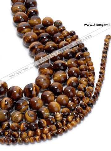 CTE02 15.5 inches round yellow tiger eye beads wholesale