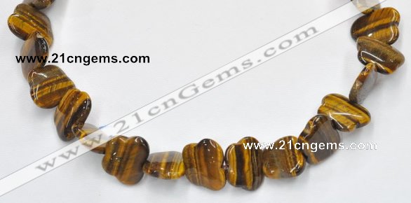 CTE09 18*22mm butterfly shape yellow tiger eye beads Wholesale