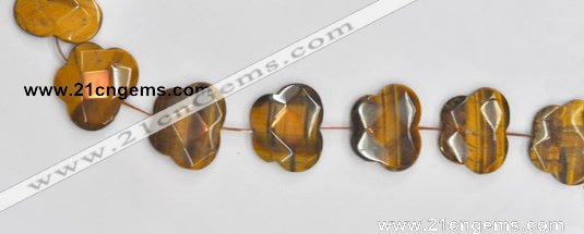 CTE10 butterfly shape 25*30mm yellow tiger eye beads wholesale