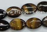 CTE103 15.5 inches 13*18mm oval yellow tiger eye beads wholesale