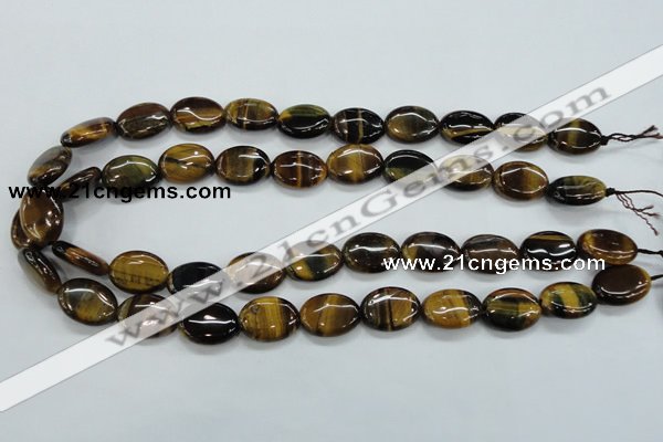 CTE103 15.5 inches 13*18mm oval yellow tiger eye beads wholesale