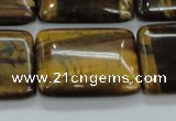 CTE108 15.5 inches 22*30mm rectangle yellow tiger eye beads wholesale
