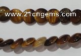 CTE1090 15.5 inches 10mm flat round yellow tiger eye beads