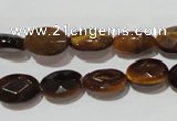 CTE1093 15.5 inches 9*12mm faceted oval yellow tiger eye beads