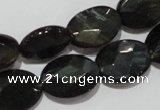 CTE1118 15.5 inches 13*18mm faceted oval blue tiger eye beads