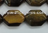 CTE112 15.5 inches 18*25mm octagonal yellow tiger eye beads wholesale