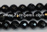 CTE1187 15.5 inches 10mm faceted round blue tiger eye beads