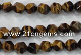 CTE1201 15 inches 8mm faceted nuggets yellow tiger eye beads