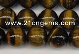 CTE1210 15.5 inches 6mm round AB grade yellow tiger eye beads