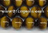 CTE1227 15.5 inches 8mm round A grade yellow tiger eye beads