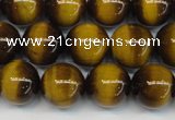 CTE1227 15.5 inches 8mm round A grade yellow tiger eye beads