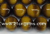 CTE1229 15.5 inches 12mm round A grade yellow tiger eye beads