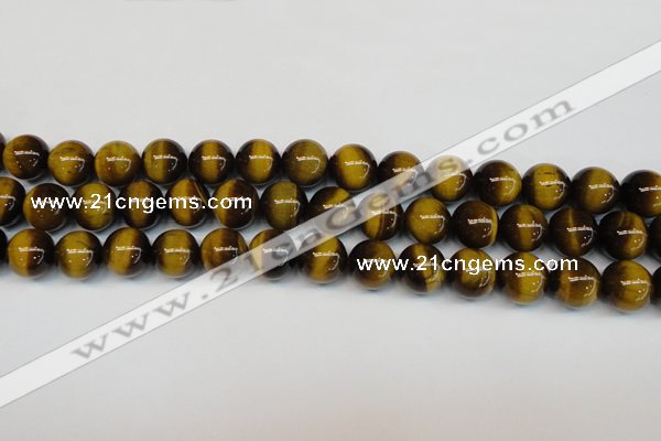 CTE1234 15.5 inches 6mm round A+ grade yellow tiger eye beads