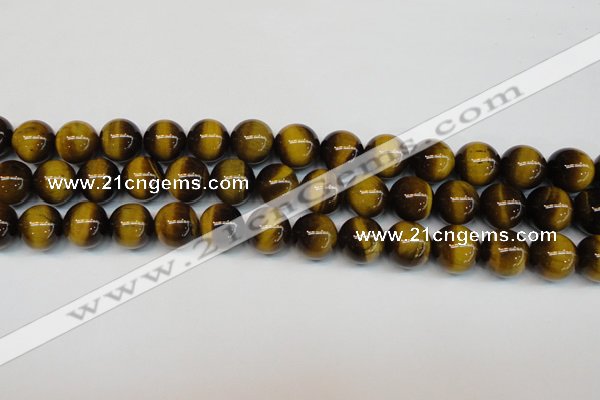 CTE1235 15.5 inches 8mm round A+ grade yellow tiger eye beads