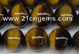 CTE1236 15.5 inches 10mm round A+ grade yellow tiger eye beads