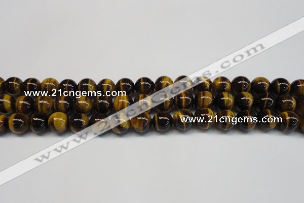 CTE1242 15.5 inches 6mm round AA grade yellow tiger eye beads