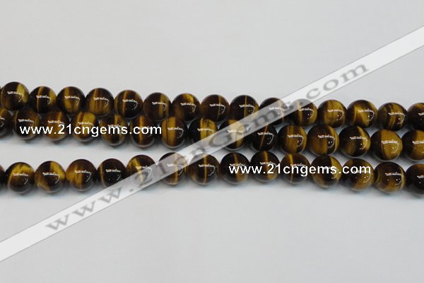 CTE1243 15.5 inches 8mm round AA grade yellow tiger eye beads