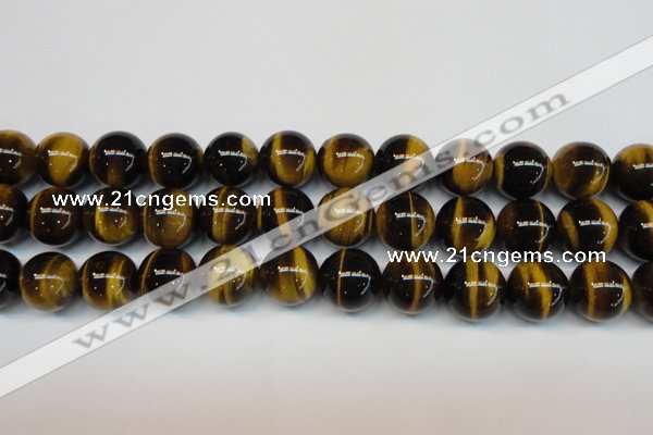 CTE1245 15.5 inches 12mm round AA grade yellow tiger eye beads