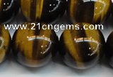 CTE1247 15.5 inches 16mm round AA grade yellow tiger eye beads