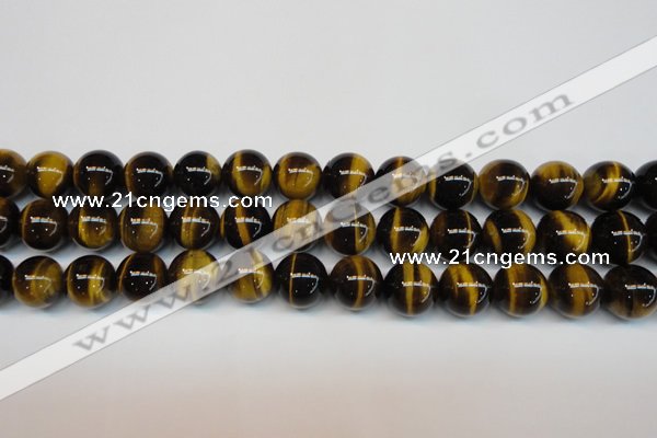 CTE1251 15.5 inches 8mm round AAA grade yellow tiger eye beads