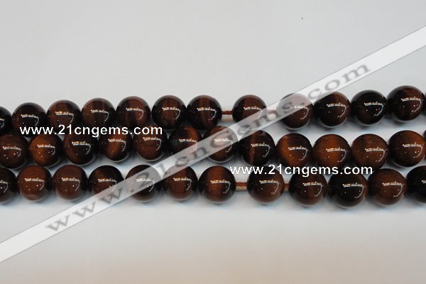 CTE1272 15.5 inches 14mm round AB+ grade red tiger eye beads