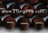 CTE1286 15.5 inches 10mm round A+ grade red tiger eye beads