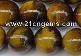 CTE1314 15.5 inches 14mm round B grade yellow tiger eye beads